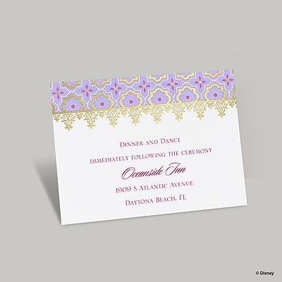Exotic Romance Reception Card - Jasmine