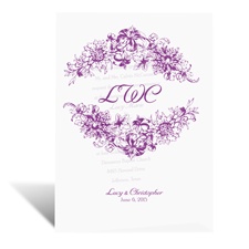 Floral Frame - Vellum Invitation