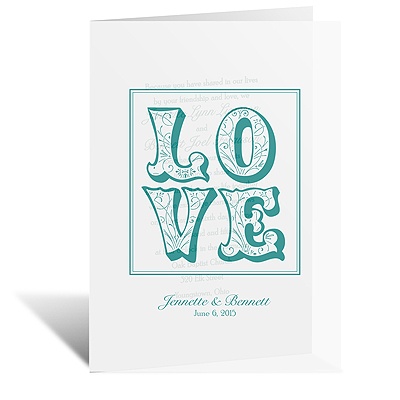 Love Flourishes - Vellum Invitation