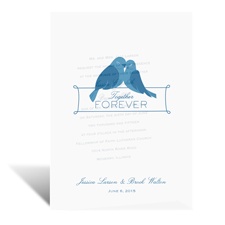 Lovebirds Forever - Vellum Invitation