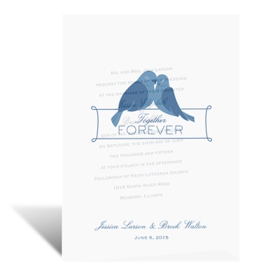 Lovebirds Forever - Vellum Invitation