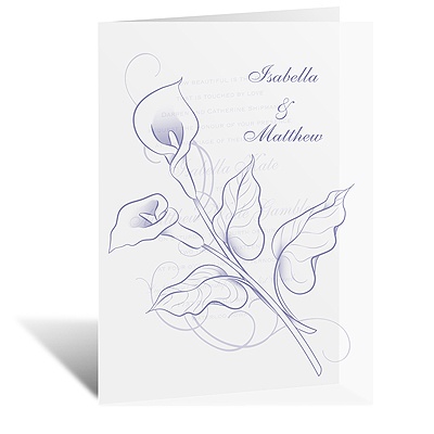 Calla Lily Love - Vellum Invitation