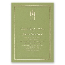 Choose Your Design - Olive - Foil Invitation