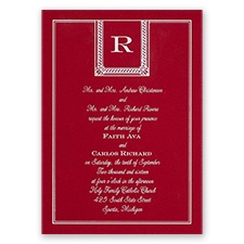 Refined Style - Red - Foil Invitation