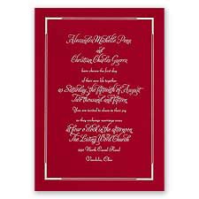Looking Sharp - Red - Foil Invitation