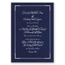 Looking Sharp - Navy - Foil Invitation