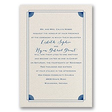 Creative Corners - Ecru Shimmer - Foil Invitation