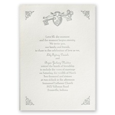 Open to Love - Ecru - Featherpress Invitation