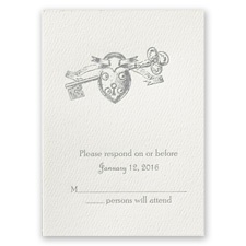 Open to Love - Ecru - Featherpress Response Card