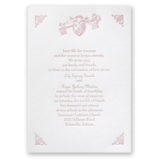 Open to Love - White - Featherpress Invitation