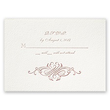 Antler Crest - Ecru - Featherpress Response Card