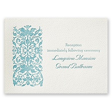 Initial Love - Ecru - Featherpress Reception Card