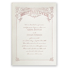 Big Day - Ecru - Featherpress Invitation