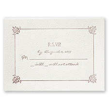 Big Day - Ecru - Featherpress Response Card