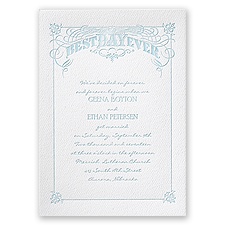 Big Day - White - Featherpress Invitation