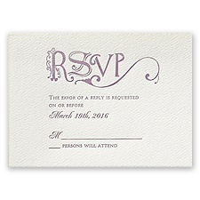 Storybook Style - Ecru - Featherpress Response Card