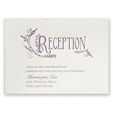 Storybook Style - Ecru - Featherpress Reception Card