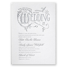 Storybook Style - White - Featherpress Invitation