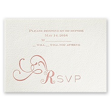 Lifted by Love - Ecru - Featherpress Response Card