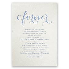 Fancy Forever - Ecru - Featherpress Invitation