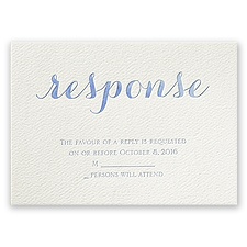 Fancy Forever - Ecru - Featherpress Response Card
