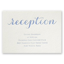 Fancy Forever - Ecru - Featherpress Reception Card