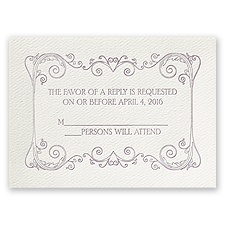 Mythical - Ecru - Featherpress Response Card