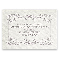 Mythical - Ecru - Featherpress Reception Card