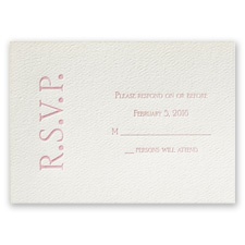Side by Side - Ecru - Featherpress Response Card