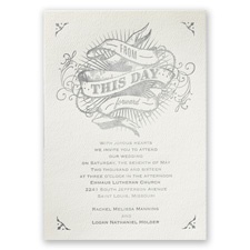 True Art - Ecru - Featherpress Invitation