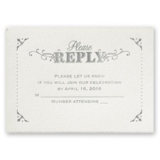 True Art - Ecru - Featherpress Response Card