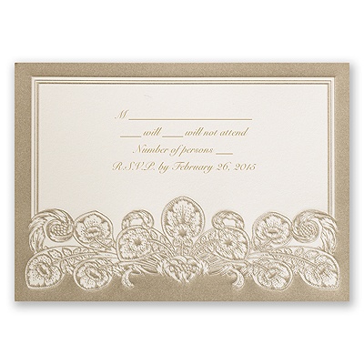 Feather Filigree - Response Card and Envelope
