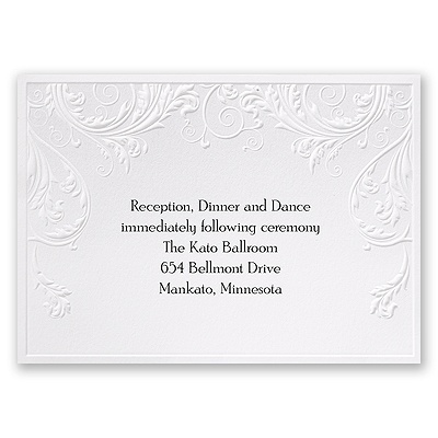 Shaded Grey - Reception Card