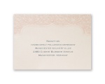 Faded Pink Filigree - Reception Card