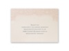 Faded Pink Filigree - Reception Card