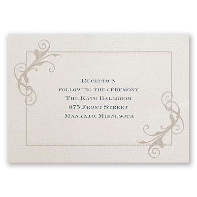 Vintage Shine - Reception Card