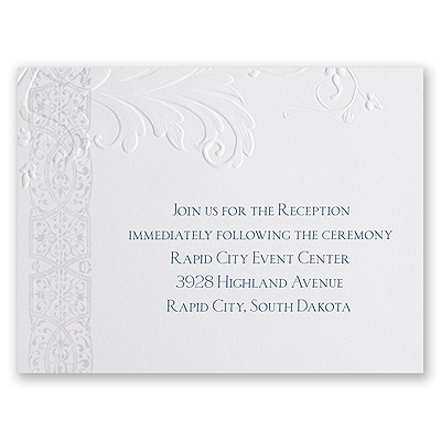 Layered Filigree - Reception Card
