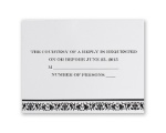 Dainty Floral Frame - Response Card and Envelope