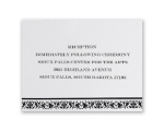 Dainty Floral Frame - Reception Card
