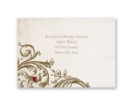 Sepia Filigree - Reception Card