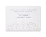 Glamorous Sparkle - Response Card and Envelope