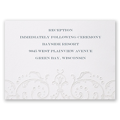 Glamorous Sparkle - Reception Card