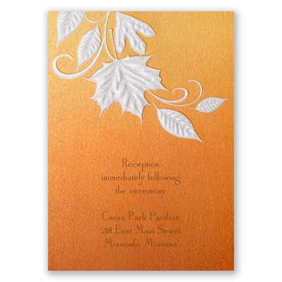 Autumn Radiance - Reception Card