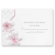Tropical Trellis - Response Card and Envelope