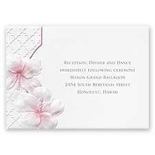 Tropical Trellis - Reception Card
