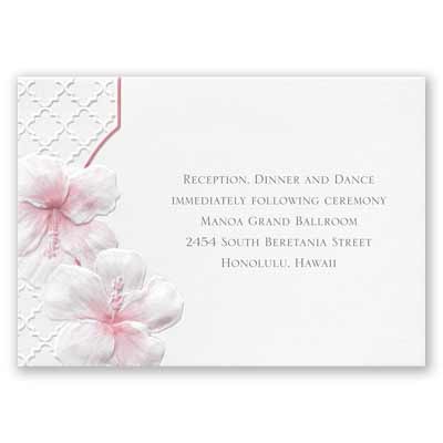 Tropical Trellis - Reception Card