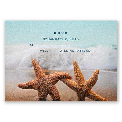 Smitten Starfish - Response Card and Envelope