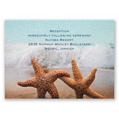Smitten Starfish - Reception Card