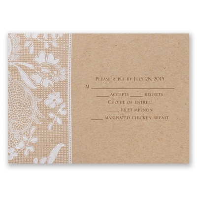 Naturally Romantic - Response Card and Envelope