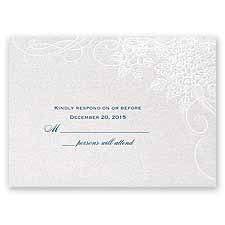 Winter's Kisses - Response Card and Envelope